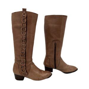 Schuler & Sons Brown Leather Knee High Boots | Perfect for Any Occasion